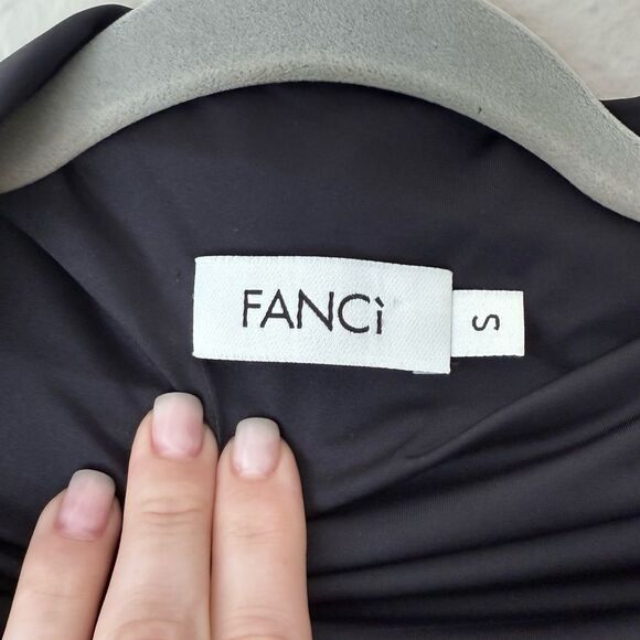 Fanci Club The Assassin Midi Black Off-Shoulder Size S - Picture 15 of 15